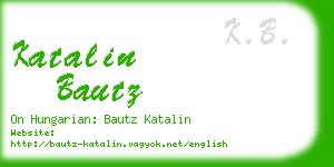 katalin bautz business card